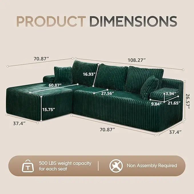 Comfort Modular L-Shaped Sofa™