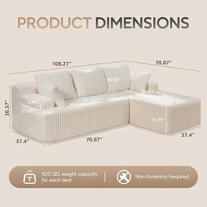 Comfort Modular L-Shaped Sofa™