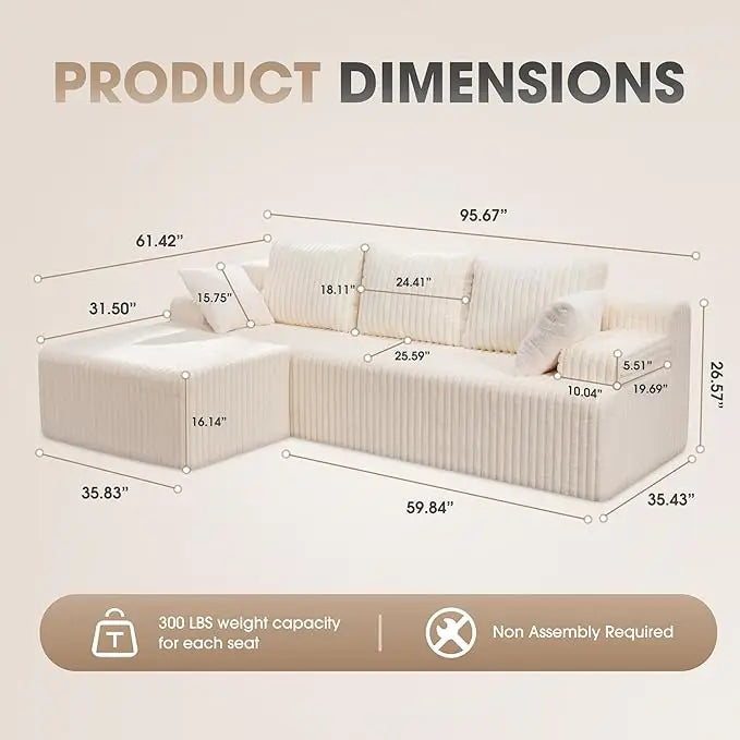 Comfort Modular L-Shaped Sofa™