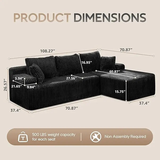 Comfort Modular L-Shaped Sofa™