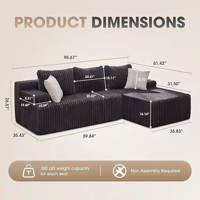 Comfort Modular L-Shaped Sofa™