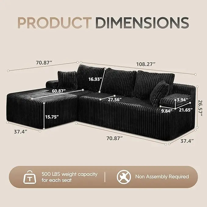 Comfort Modular L-Shaped Sofa™