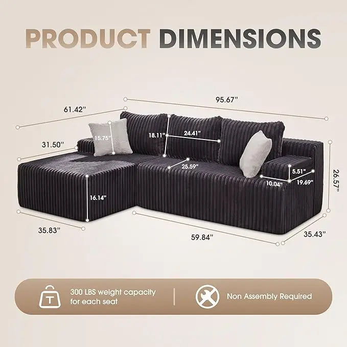 Comfort Modular L-Shaped Sofa™