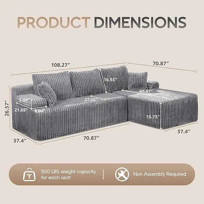 Comfort Modular L-Shaped Sofa™