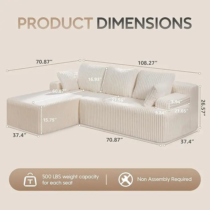 Comfort Modular L-Shaped Sofa™