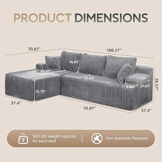 Comfort Modular L-Shaped Sofa™