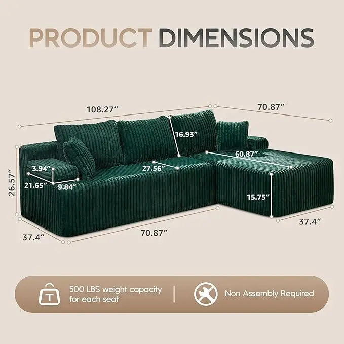 Comfort Modular L-Shaped Sofa™