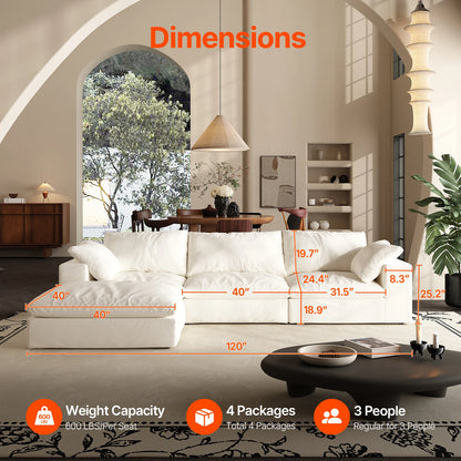 Cloud Retreat™ U-Shaped Sectional Sofa
