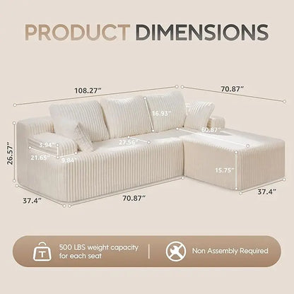 Comfort Modular L-Shaped Sofa™