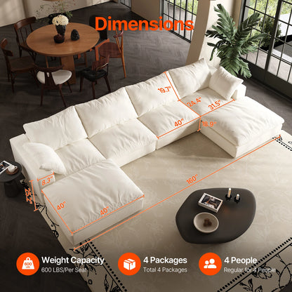 Cloud Retreat™ U-Shaped Sectional Sofa