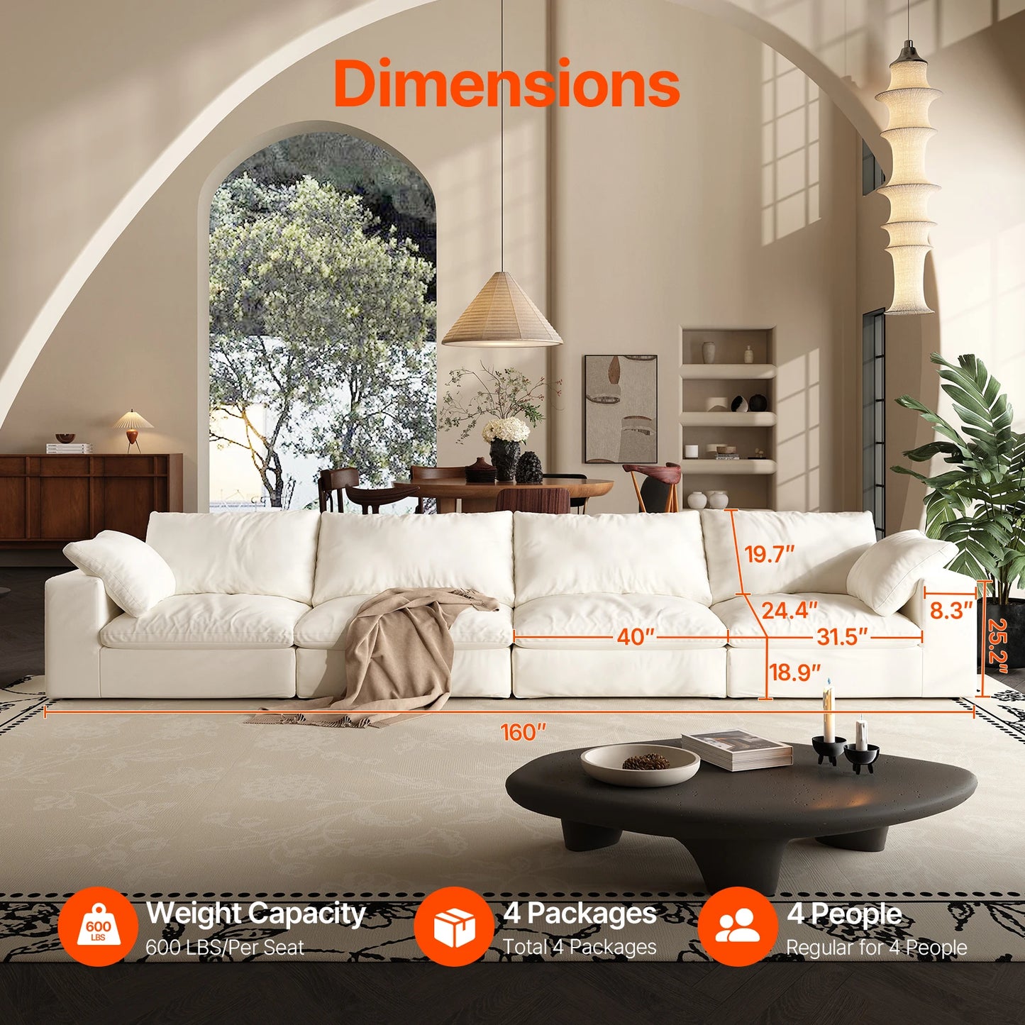 Cloud Retreat™ U-Shaped Sectional Sofa