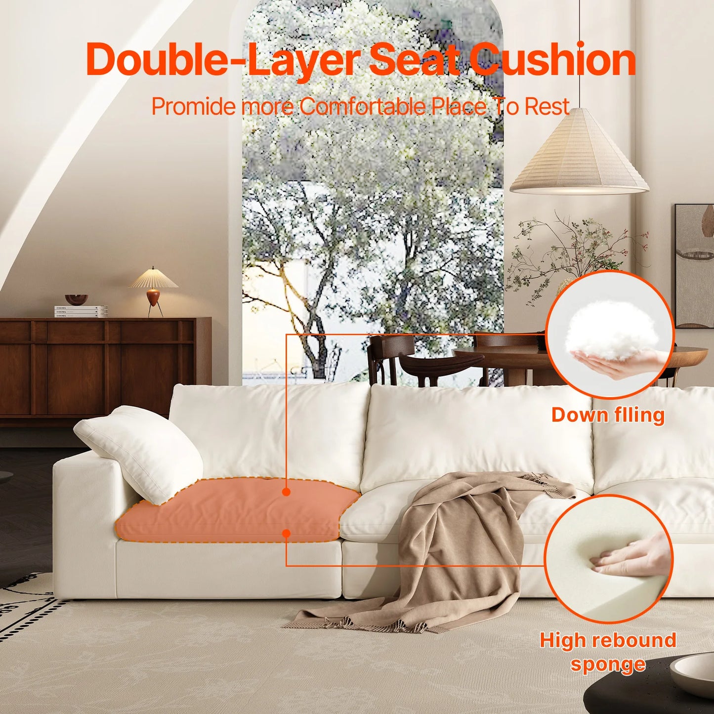 Cloud Retreat™ U-Shaped Sectional Sofa