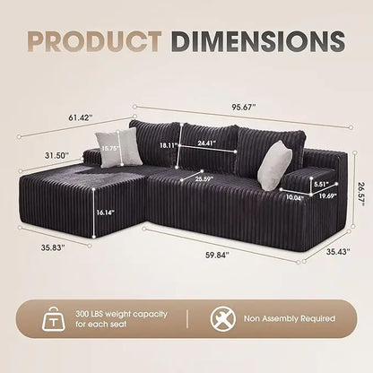 Comfort Modular L-Shaped Sofa™