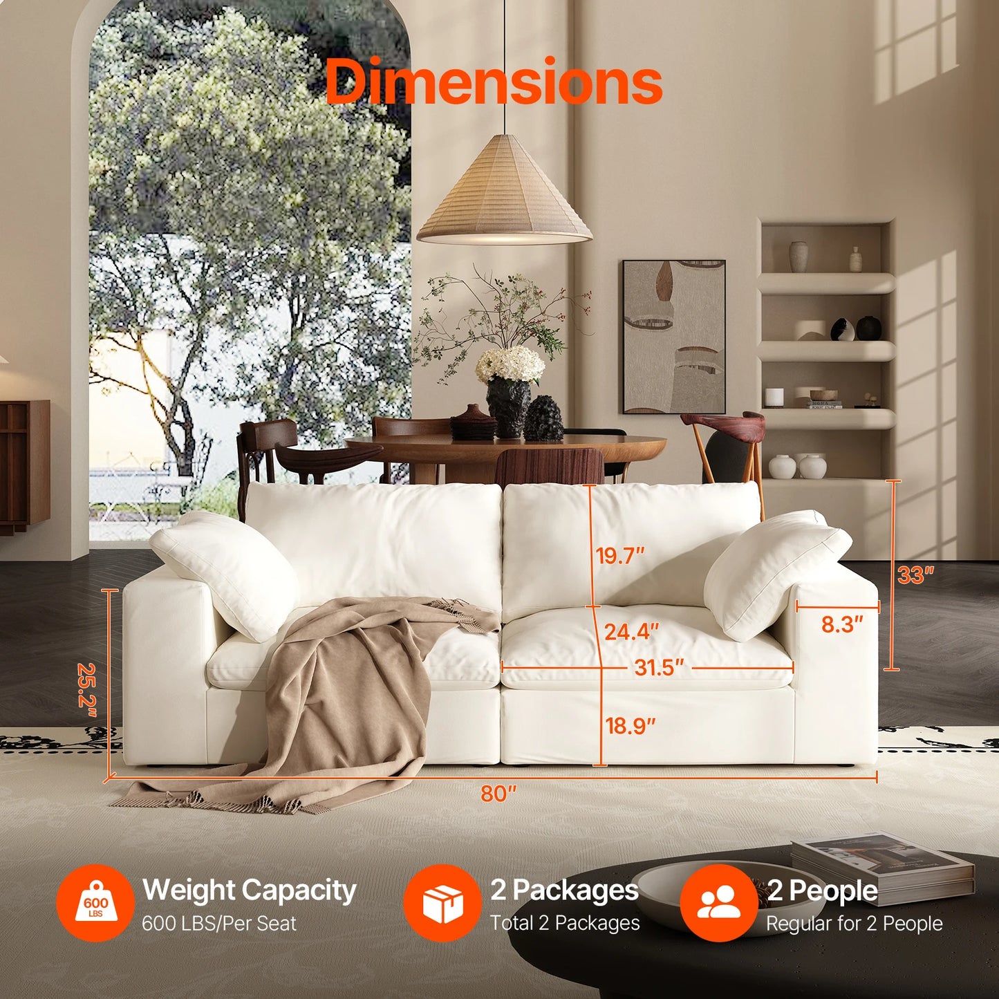 Cloud Retreat™ U-Shaped Sectional Sofa